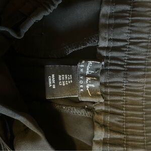 Nicole Miller Charcoal Elastic Waist Pants